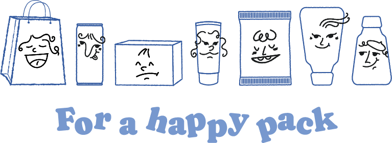 Happy packs illustration